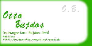 otto bujdos business card