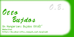 otto bujdos business card